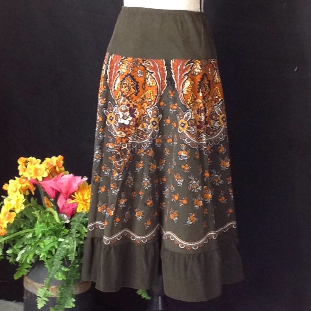 Petite Sophisticate Corduroy above the knee Skirt